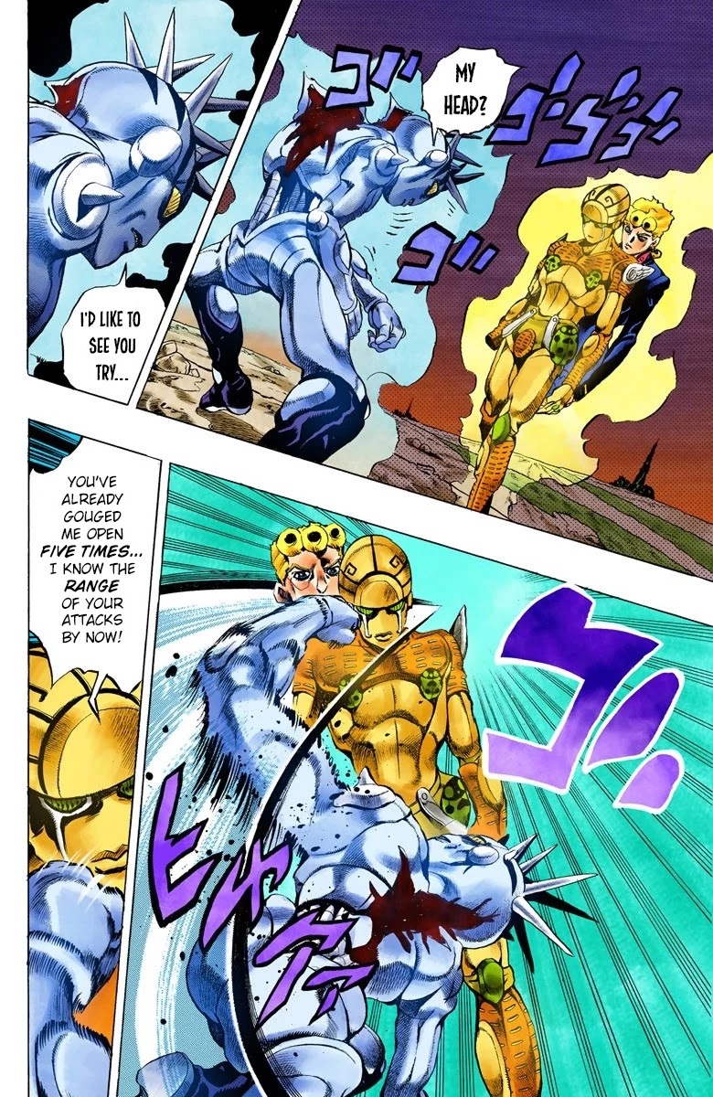 JoJo's Bizarre Adventure Part 5 - Vento Aureo (Official Colored) Chapter 67 page 8 - Chapter 67: Baby Face Part 7