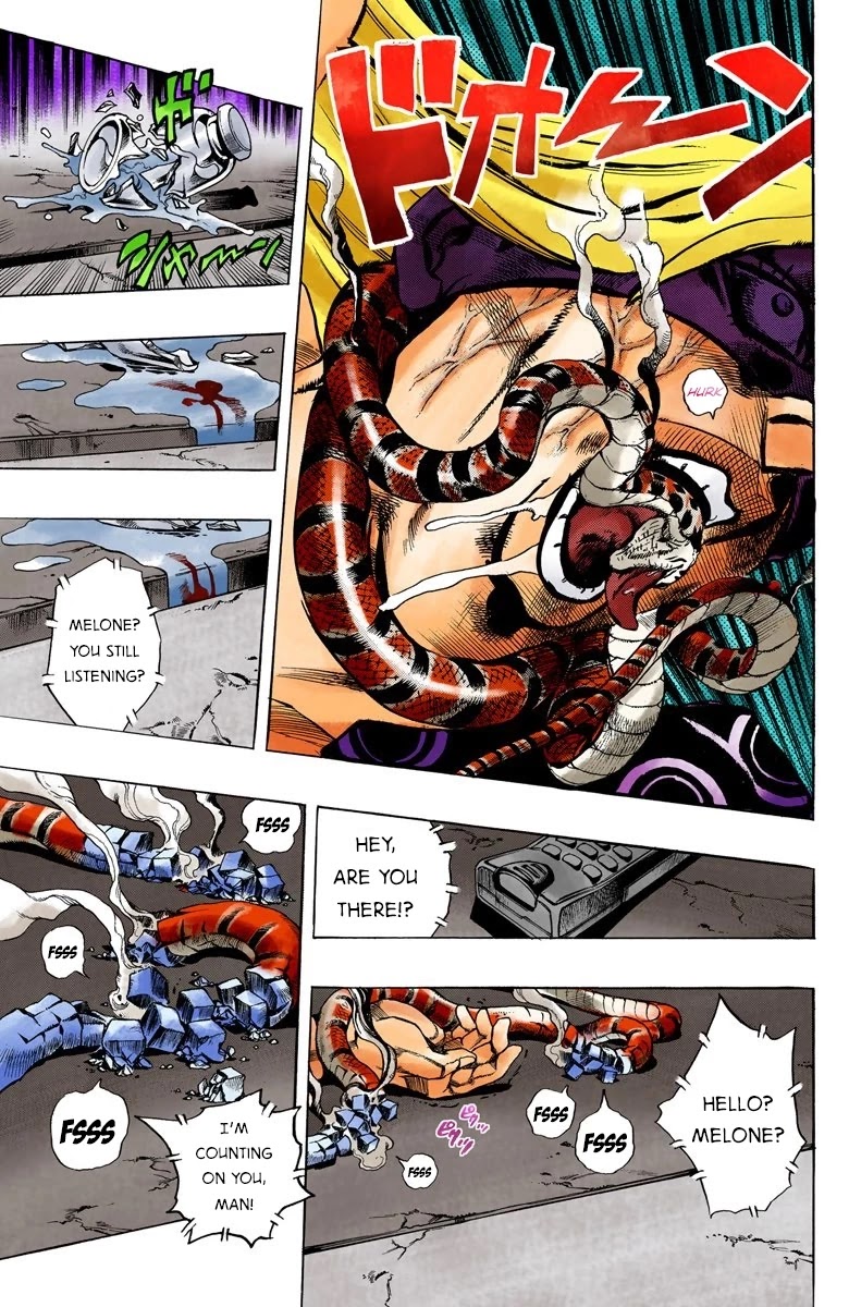 JoJo's Bizarre Adventure Part 5 - Vento Aureo (Official Colored) Chapter 68 page 11 - Chapter 68: Head to Venezia!