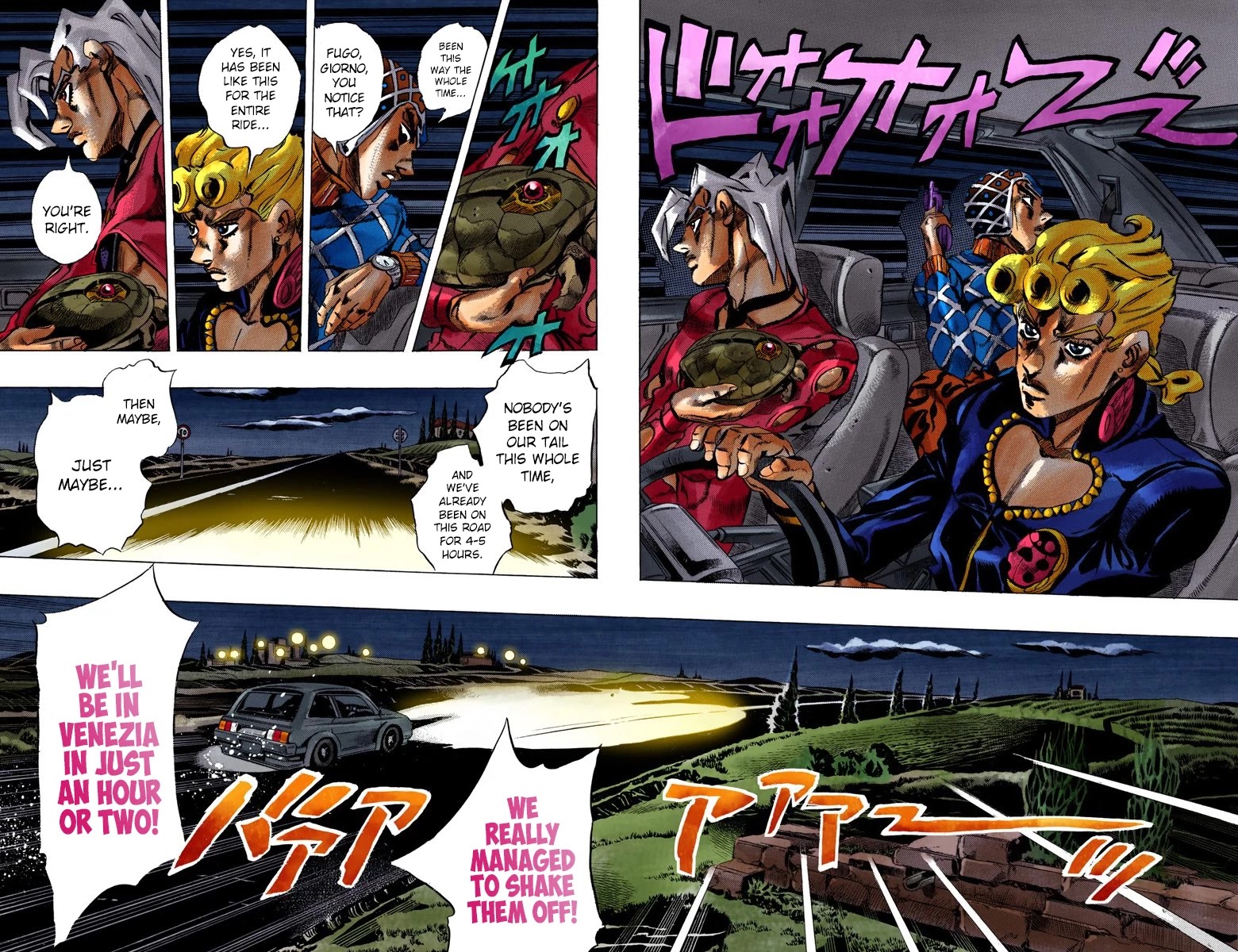 JoJo's Bizarre Adventure Part 5 - Vento Aureo (Official Colored) Chapter 68 page 12 - Chapter 68: Head to Venezia!