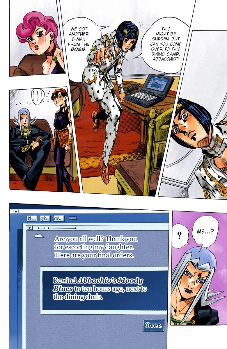 JoJo's Bizarre Adventure Part 5 - Vento Aureo (Official Colored) Chapter 68 page 13 - Chapter 68: Head to Venezia!