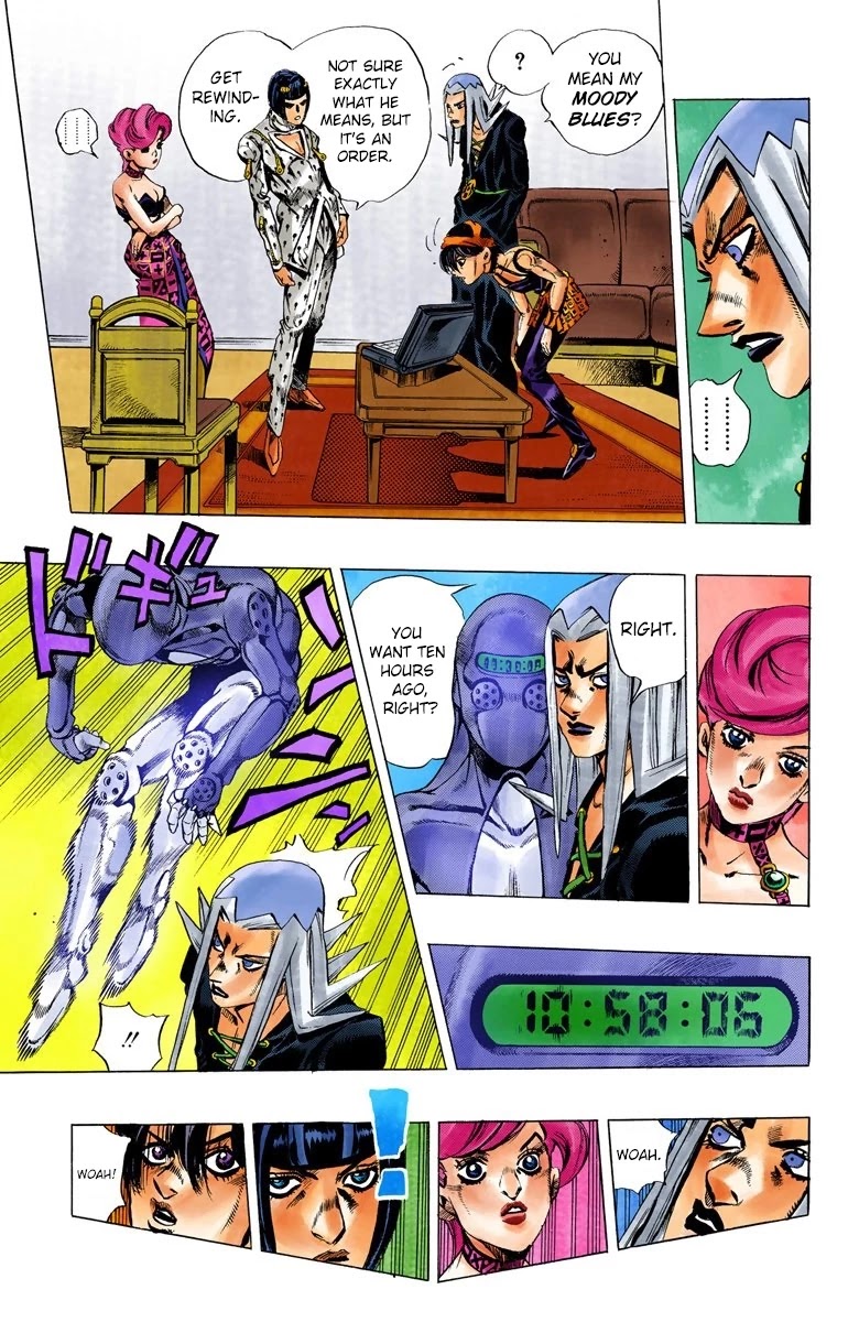 JoJo's Bizarre Adventure Part 5 - Vento Aureo (Official Colored) Chapter 68 page 14 - Chapter 68: Head to Venezia!