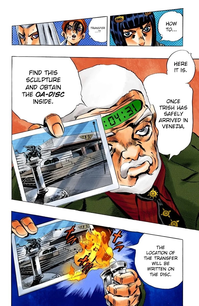 JoJo's Bizarre Adventure Part 5 - Vento Aureo (Official Colored) Chapter 68 page 17 - Chapter 68: Head to Venezia!
