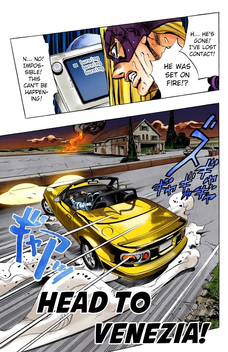 JoJo's Bizarre Adventure Part 5 - Vento Aureo (Official Colored) Chapter 68 page 4 - Chapter 68: Head to Venezia!