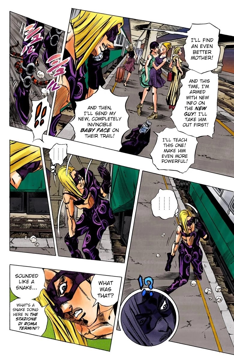 JoJo's Bizarre Adventure Part 5 - Vento Aureo (Official Colored) Chapter 68 page 8 - Chapter 68: Head to Venezia!