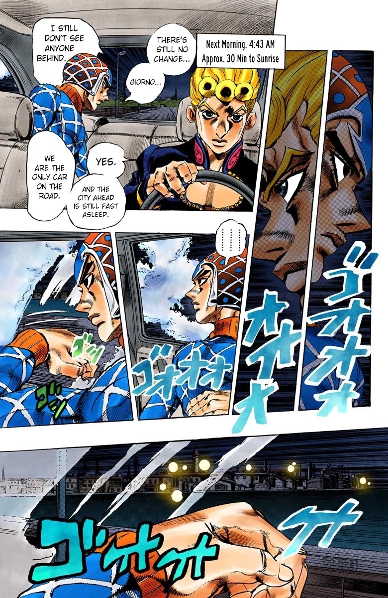 JoJo's Bizarre Adventure Part 5 - Vento Aureo (Official Colored) Chapter 69 page 12 - Chapter 69: Stazione di Venezia Santa Lucia - Get the OA-Disc!