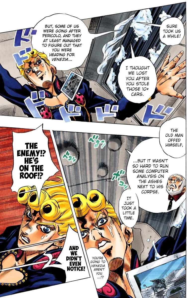 JoJo's Bizarre Adventure Part 5 - Vento Aureo (Official Colored) Chapter 69 page 19 - Chapter 69: Stazione di Venezia Santa Lucia - Get the OA-Disc!