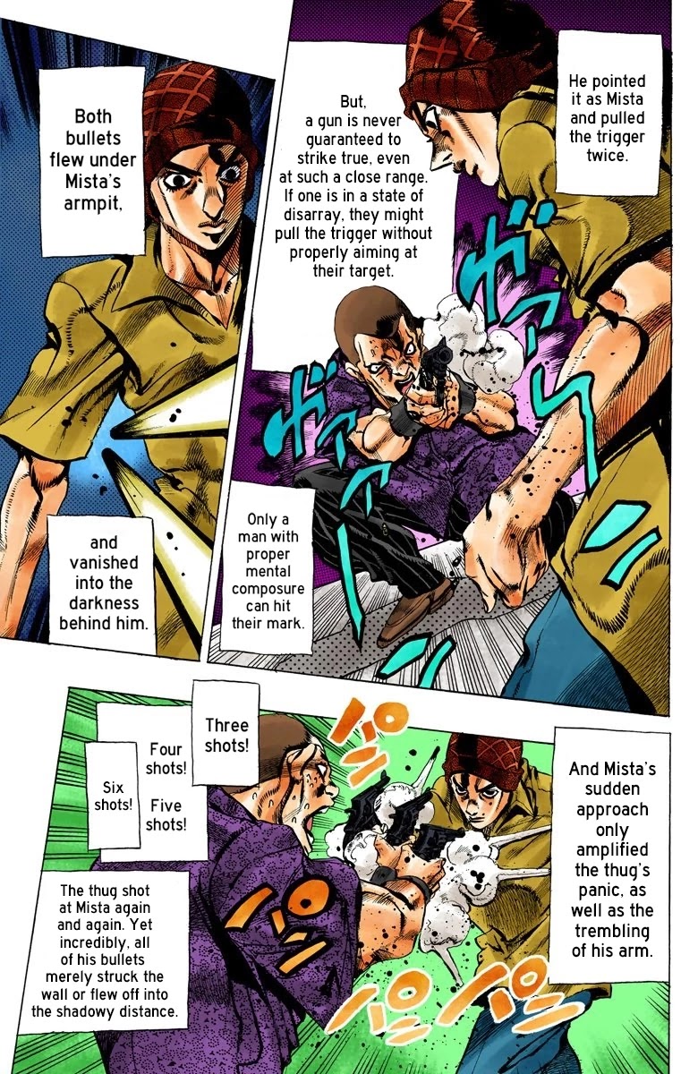 JoJo's Bizarre Adventure Part 5 - Vento Aureo (Official Colored) Chapter 69 page 6 - Chapter 69: Stazione di Venezia Santa Lucia - Get the OA-Disc!