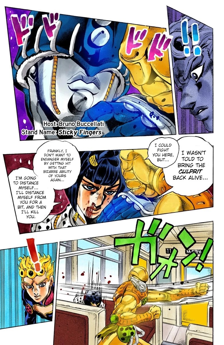 JoJo's Bizarre Adventure Part 5 - Vento Aureo (Official Colored) Chapter 7 page 10 - Chapter 7: Buccellati's Coming! Part 4
