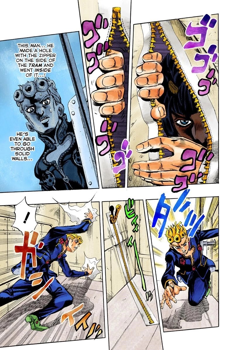 JoJo's Bizarre Adventure Part 5 - Vento Aureo (Official Colored) Chapter 7 page 12 - Chapter 7: Buccellati's Coming! Part 4