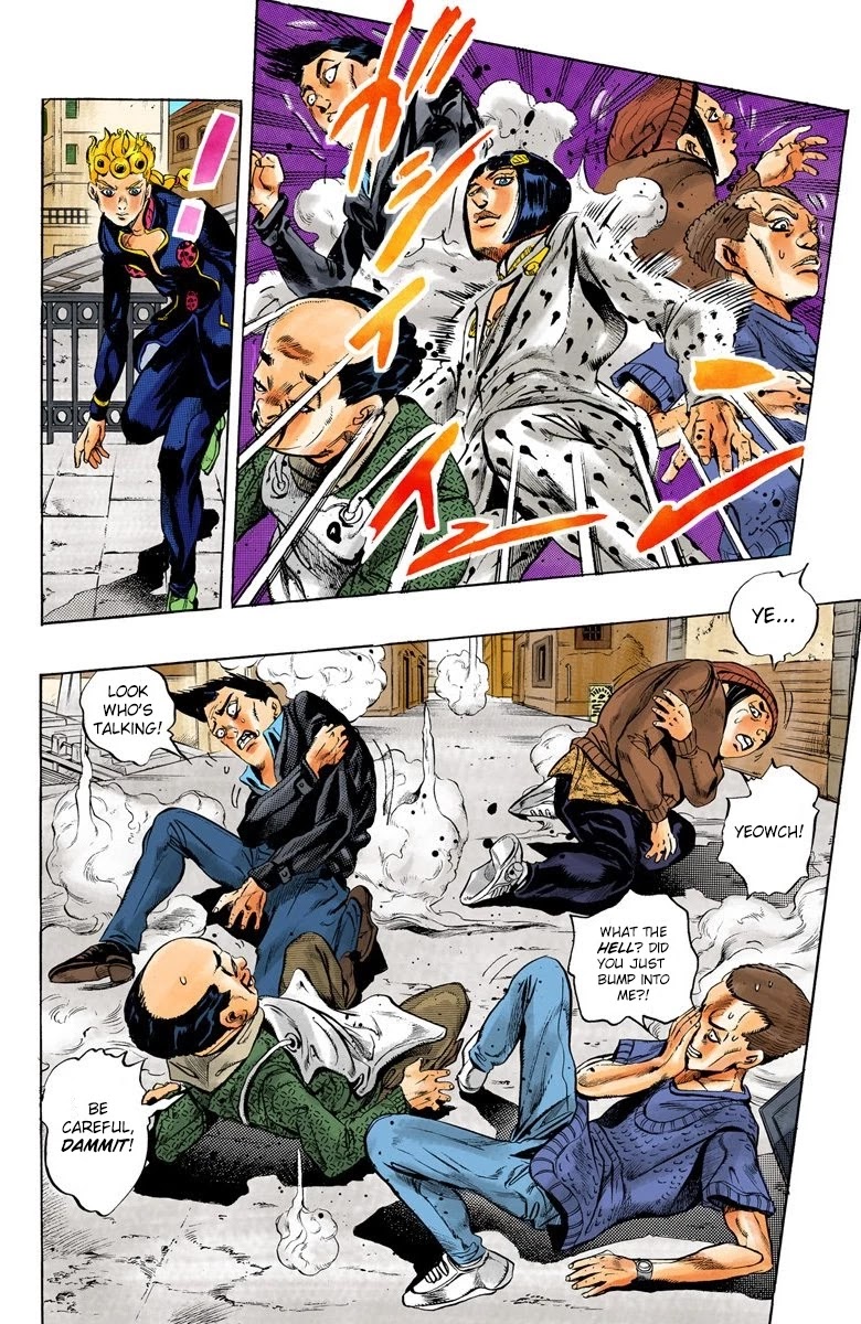 JoJo's Bizarre Adventure Part 5 - Vento Aureo (Official Colored) Chapter 7 page 15 - Chapter 7: Buccellati's Coming! Part 4