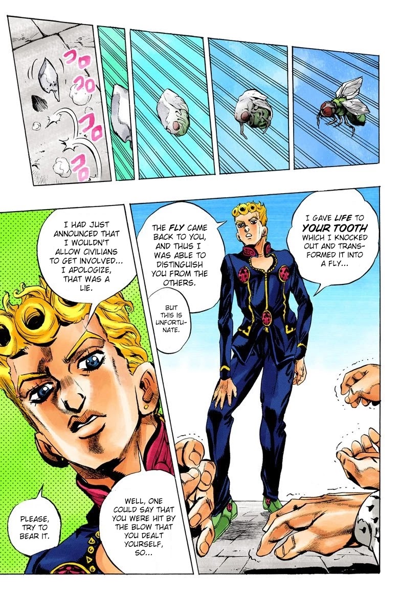 JoJo's Bizarre Adventure Part 5 - Vento Aureo (Official Colored) Chapter 7 page 20 - Chapter 7: Buccellati's Coming! Part 4