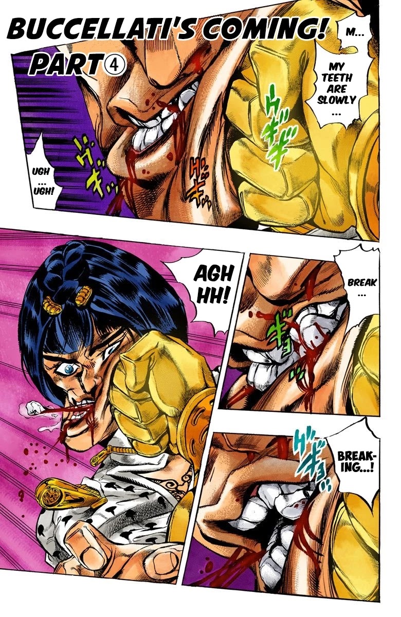 JoJo's Bizarre Adventure Part 5 - Vento Aureo (Official Colored) Chapter 7 page 3 - Chapter 7: Buccellati's Coming! Part 4