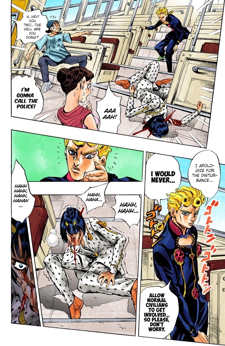 JoJo's Bizarre Adventure Part 5 - Vento Aureo (Official Colored) Chapter 7 page 5 - Chapter 7: Buccellati's Coming! Part 4