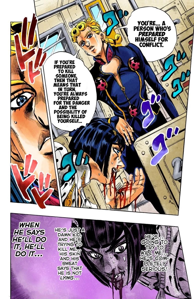 JoJo's Bizarre Adventure Part 5 - Vento Aureo (Official Colored) Chapter 7 page 7 - Chapter 7: Buccellati's Coming! Part 4