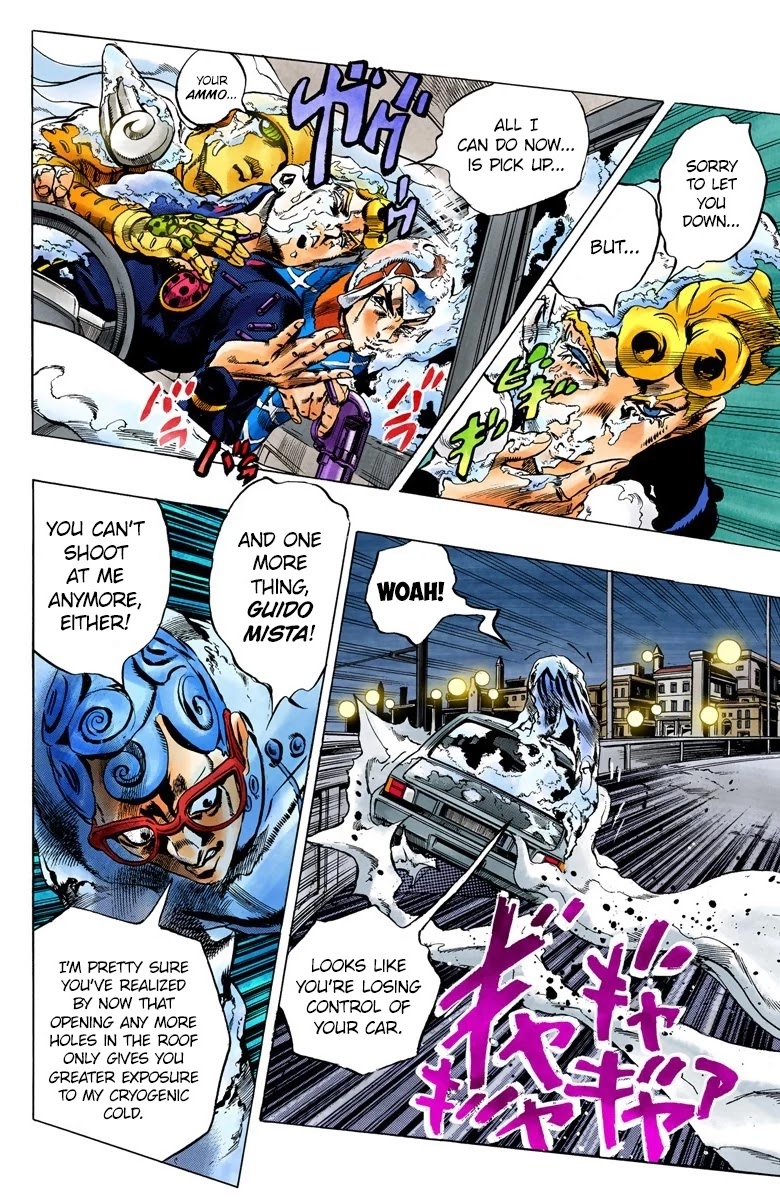 JoJo's Bizarre Adventure Part 5 - Vento Aureo (Official Colored) Chapter 70 page 14 - Chapter 70: White Album Part 1
