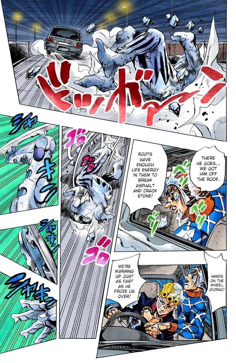 JoJo's Bizarre Adventure Part 5 - Vento Aureo (Official Colored) Chapter 70 page 17 - Chapter 70: White Album Part 1