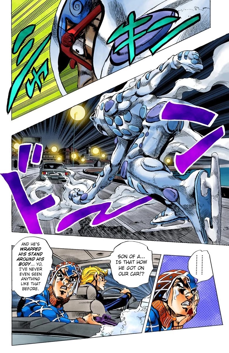 JoJo's Bizarre Adventure Part 5 - Vento Aureo (Official Colored) Chapter 70 page 18 - Chapter 70: White Album Part 1