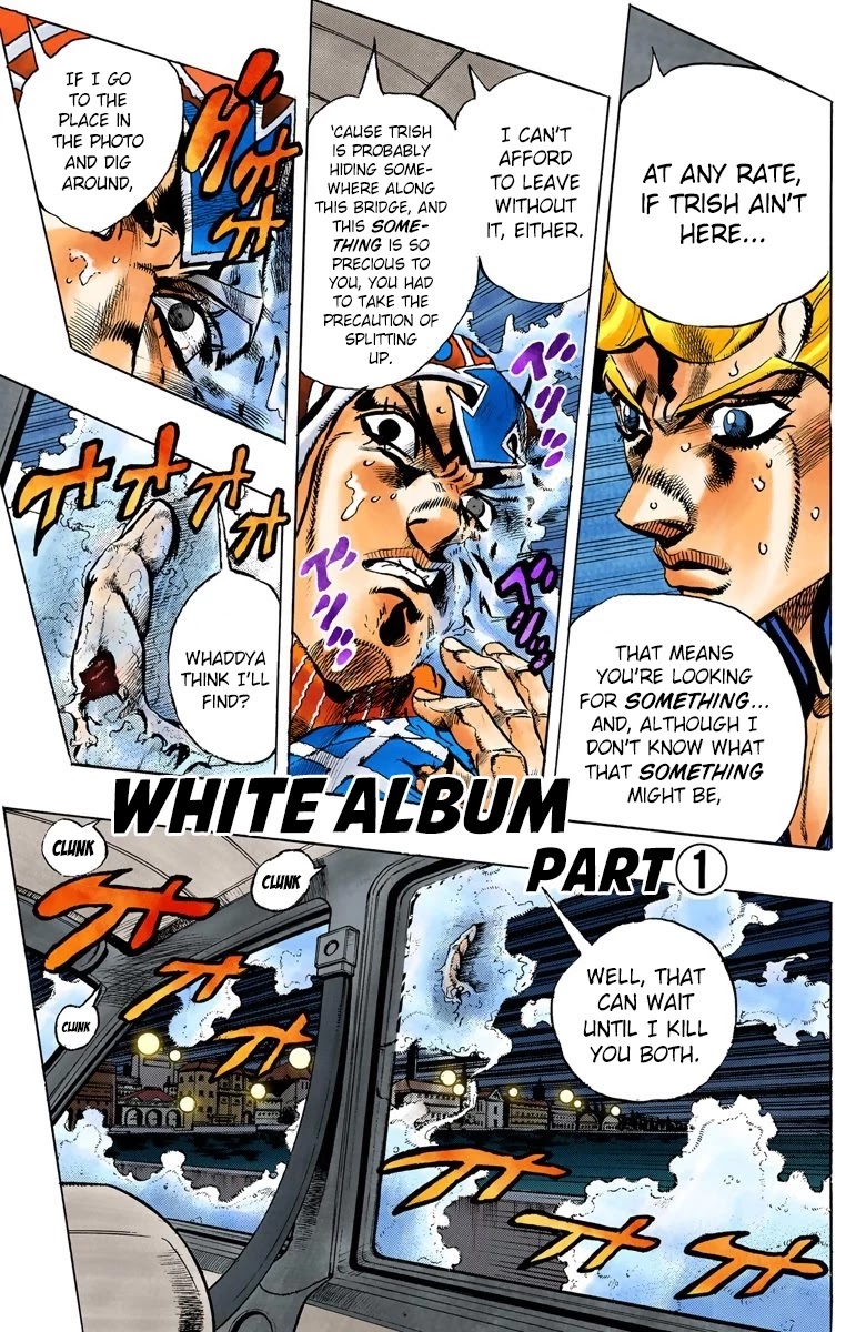 JoJo's Bizarre Adventure Part 5 - Vento Aureo (Official Colored) Chapter 70 page 3 - Chapter 70: White Album Part 1