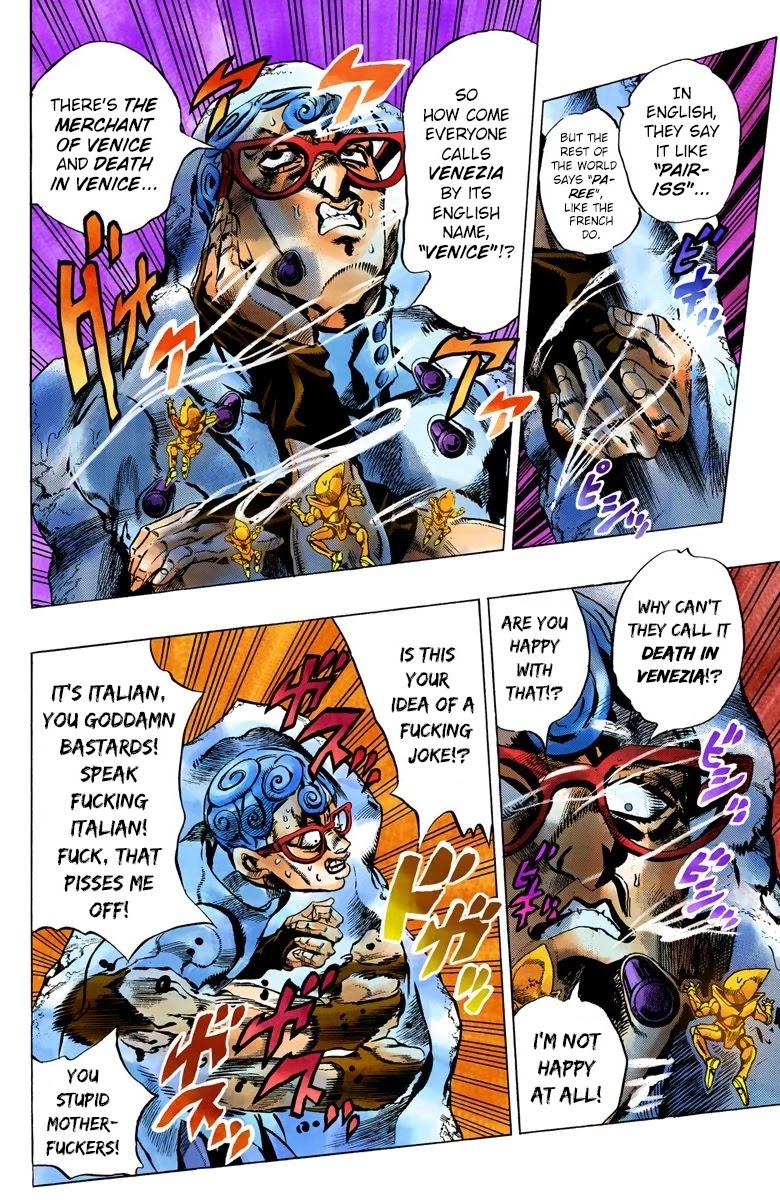 JoJo's Bizarre Adventure Part 5 - Vento Aureo (Official Colored) Chapter 70 page 6 - Chapter 70: White Album Part 1