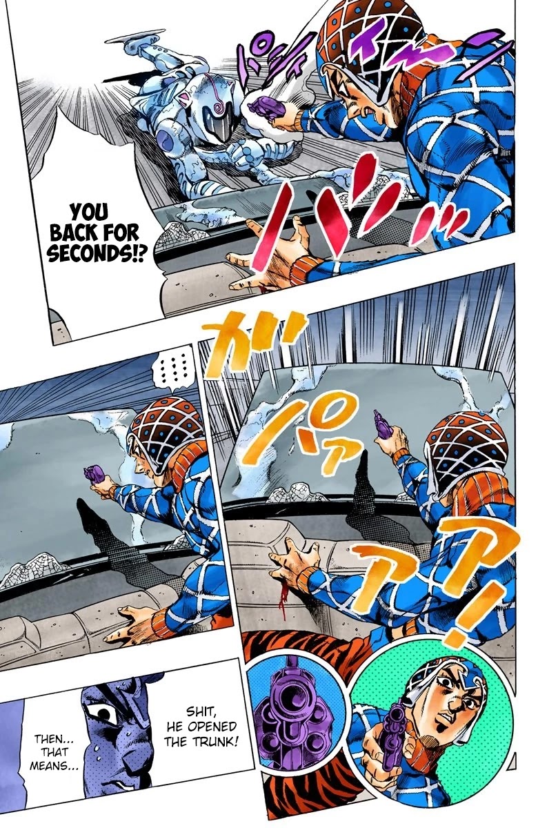 JoJo's Bizarre Adventure Part 5 - Vento Aureo (Official Colored) Chapter 71 page 11 - Chapter 71: White Album Part 2