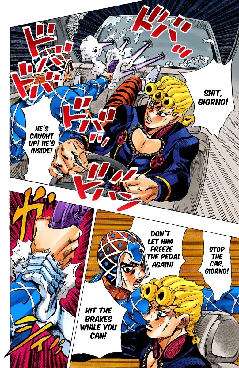 JoJo's Bizarre Adventure Part 5 - Vento Aureo (Official Colored) Chapter 71 page 12 - Chapter 71: White Album Part 2