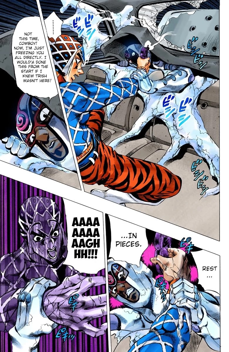 JoJo's Bizarre Adventure Part 5 - Vento Aureo (Official Colored) Chapter 71 page 13 - Chapter 71: White Album Part 2