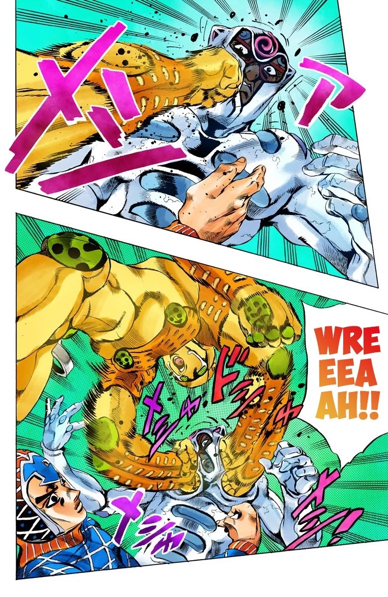 JoJo's Bizarre Adventure Part 5 - Vento Aureo (Official Colored) Chapter 71 page 14 - Chapter 71: White Album Part 2