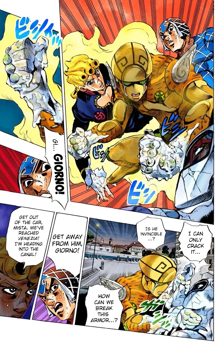 JoJo's Bizarre Adventure Part 5 - Vento Aureo (Official Colored) Chapter 71 page 15 - Chapter 71: White Album Part 2