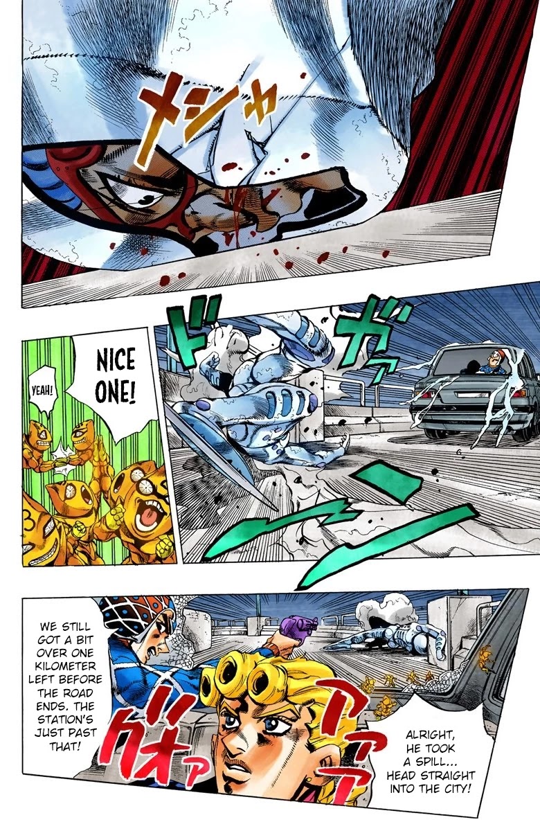 JoJo's Bizarre Adventure Part 5 - Vento Aureo (Official Colored) Chapter 71 page 8 - Chapter 71: White Album Part 2
