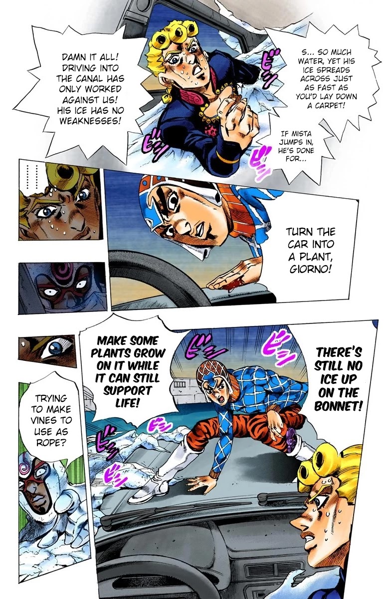 JoJo's Bizarre Adventure Part 5 - Vento Aureo (Official Colored) Chapter 72 page 10 - Chapter 72: White Album Part 3