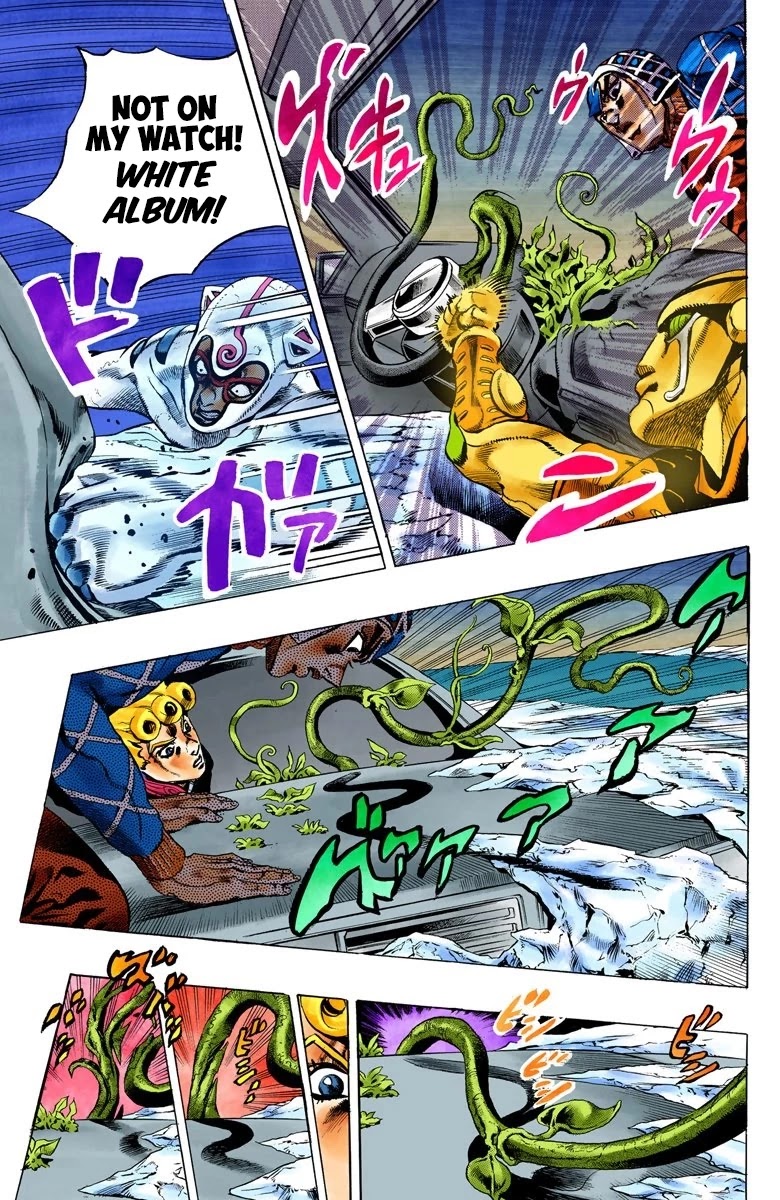 JoJo's Bizarre Adventure Part 5 - Vento Aureo (Official Colored) Chapter 72 page 11 - Chapter 72: White Album Part 3