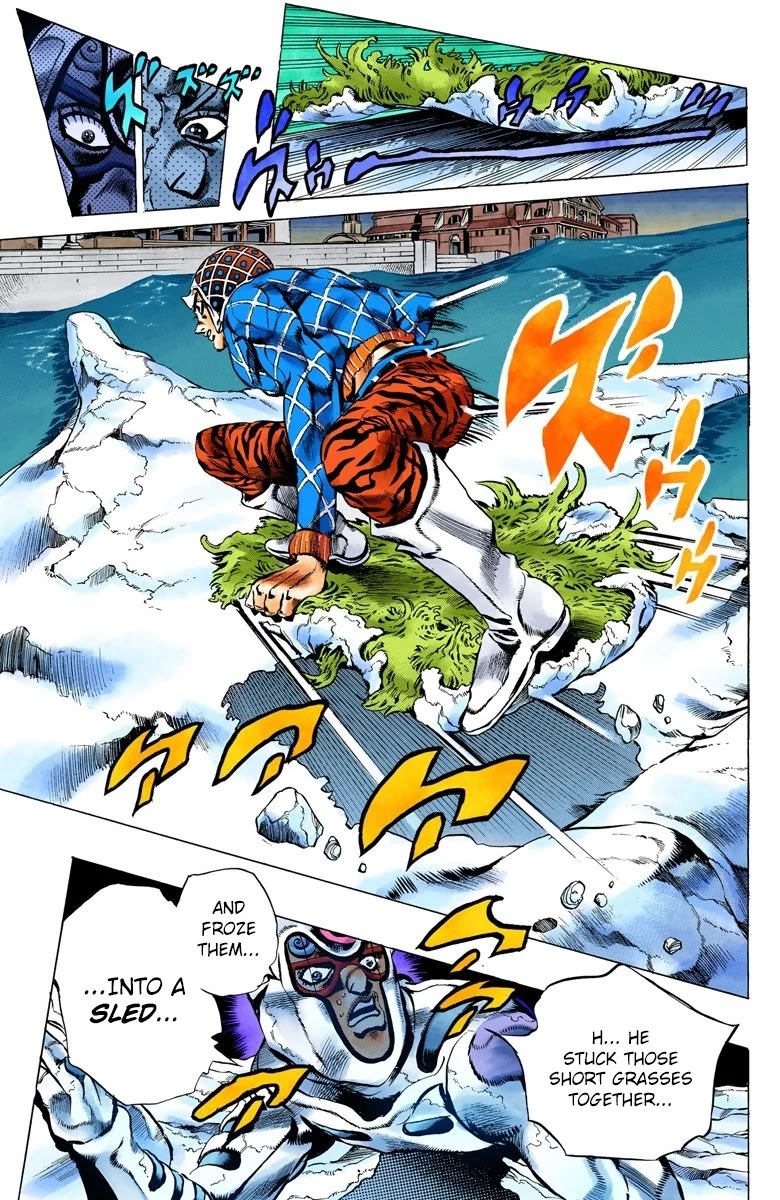 JoJo's Bizarre Adventure Part 5 - Vento Aureo (Official Colored) Chapter 72 page 14 - Chapter 72: White Album Part 3