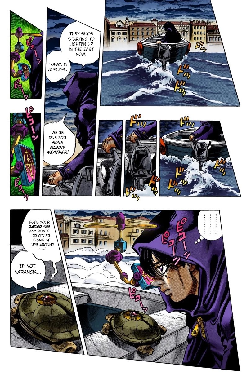 JoJo's Bizarre Adventure Part 5 - Vento Aureo (Official Colored) Chapter 72 page 3 - Chapter 72: White Album Part 3