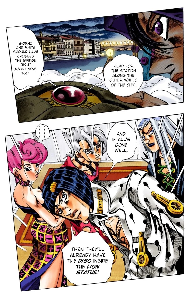 JoJo's Bizarre Adventure Part 5 - Vento Aureo (Official Colored) Chapter 72 page 4 - Chapter 72: White Album Part 3