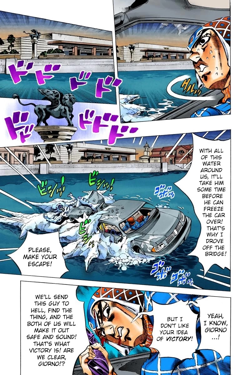 JoJo's Bizarre Adventure Part 5 - Vento Aureo (Official Colored) Chapter 72 page 7 - Chapter 72: White Album Part 3