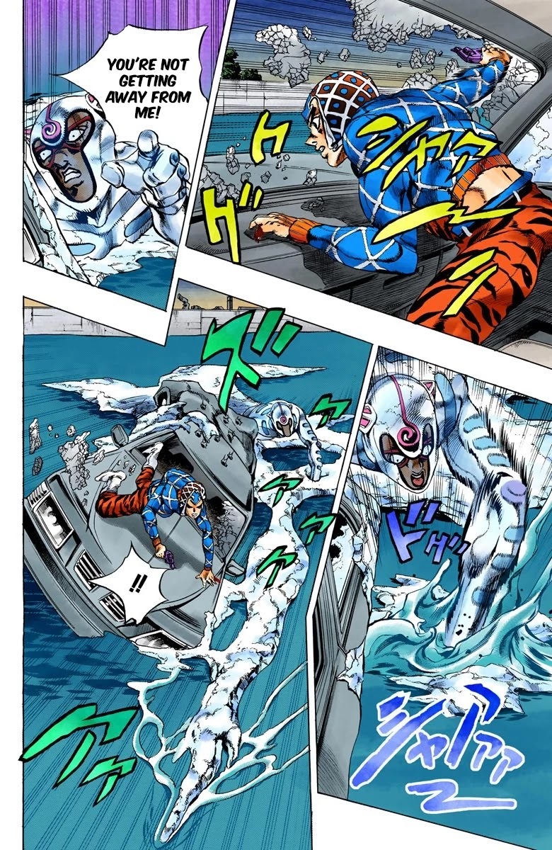 JoJo's Bizarre Adventure Part 5 - Vento Aureo (Official Colored) Chapter 72 page 8 - Chapter 72: White Album Part 3