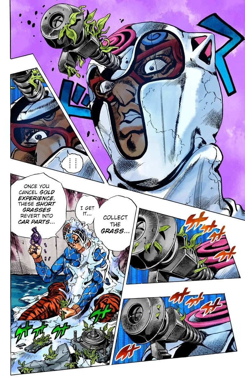 JoJo's Bizarre Adventure Part 5 - Vento Aureo (Official Colored) Chapter 73 page 10 - Chapter 73: White Album Part 4
