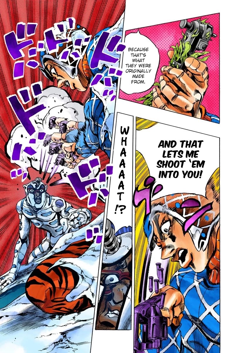 JoJo's Bizarre Adventure Part 5 - Vento Aureo (Official Colored) Chapter 73 page 11 - Chapter 73: White Album Part 4
