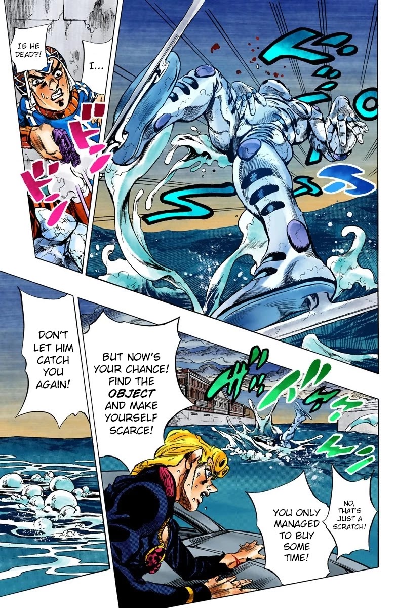 JoJo's Bizarre Adventure Part 5 - Vento Aureo (Official Colored) Chapter 73 page 13 - Chapter 73: White Album Part 4