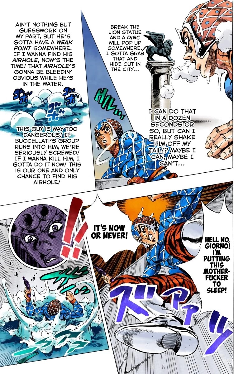 JoJo's Bizarre Adventure Part 5 - Vento Aureo (Official Colored) Chapter 73 page 15 - Chapter 73: White Album Part 4