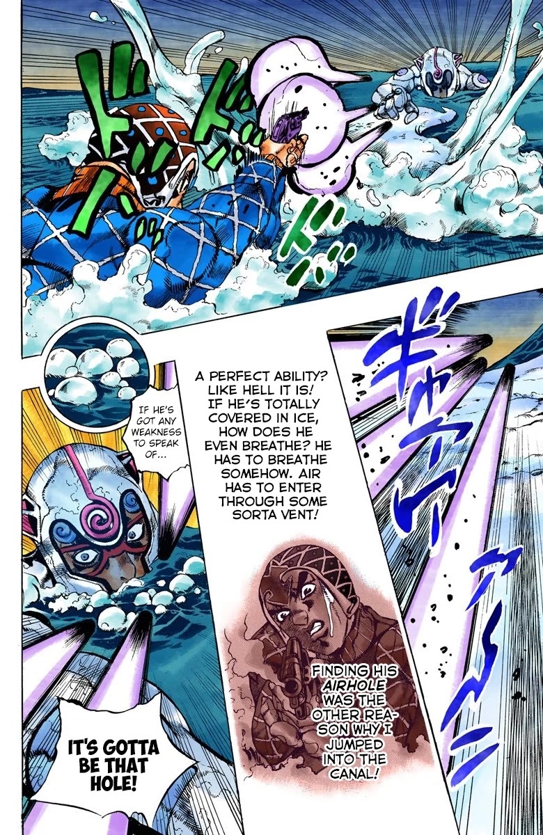 JoJo's Bizarre Adventure Part 5 - Vento Aureo (Official Colored) Chapter 73 page 5 - Chapter 73: White Album Part 4