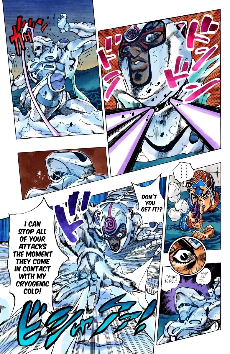 JoJo's Bizarre Adventure Part 5 - Vento Aureo (Official Colored) Chapter 73 page 6 - Chapter 73: White Album Part 4
