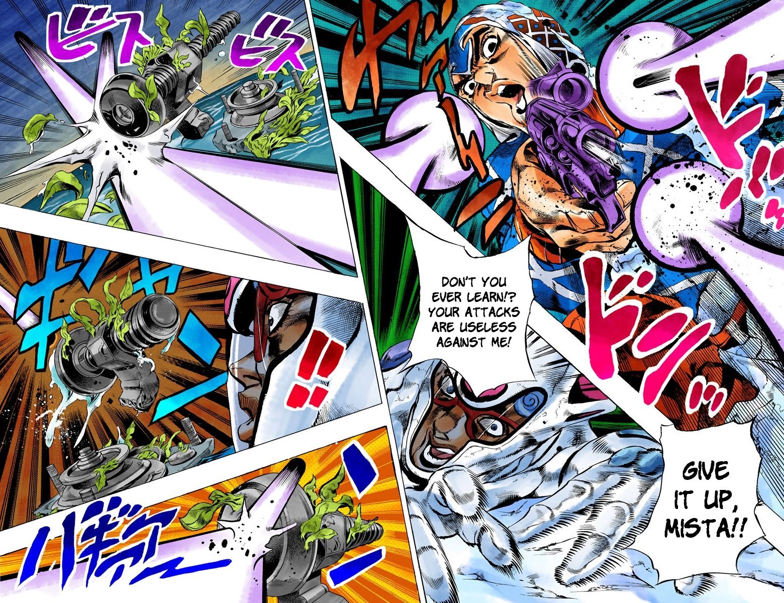 JoJo's Bizarre Adventure Part 5 - Vento Aureo (Official Colored) Chapter 73 page 9 - Chapter 73: White Album Part 4