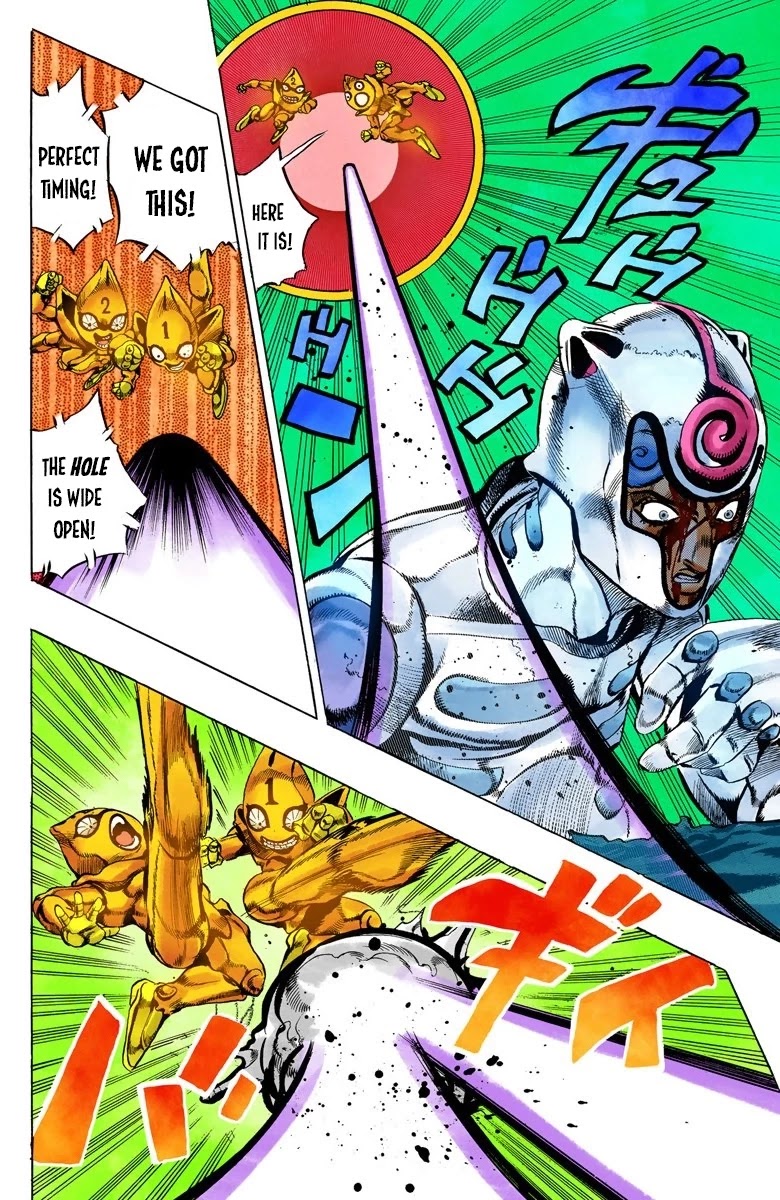 JoJo's Bizarre Adventure Part 5 - Vento Aureo (Official Colored) Chapter 74 page 10 - Chapter 74: White Album Part 5