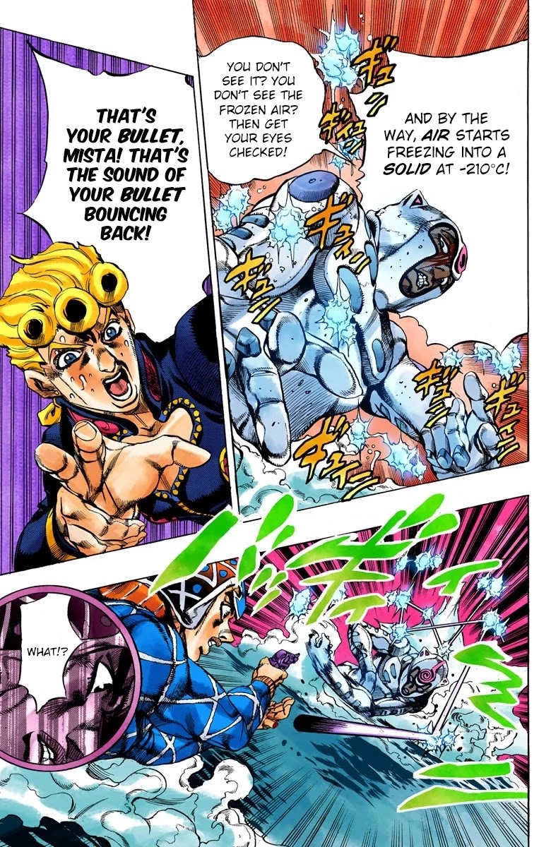JoJo's Bizarre Adventure Part 5 - Vento Aureo (Official Colored) Chapter 74 page 14 - Chapter 74: White Album Part 5