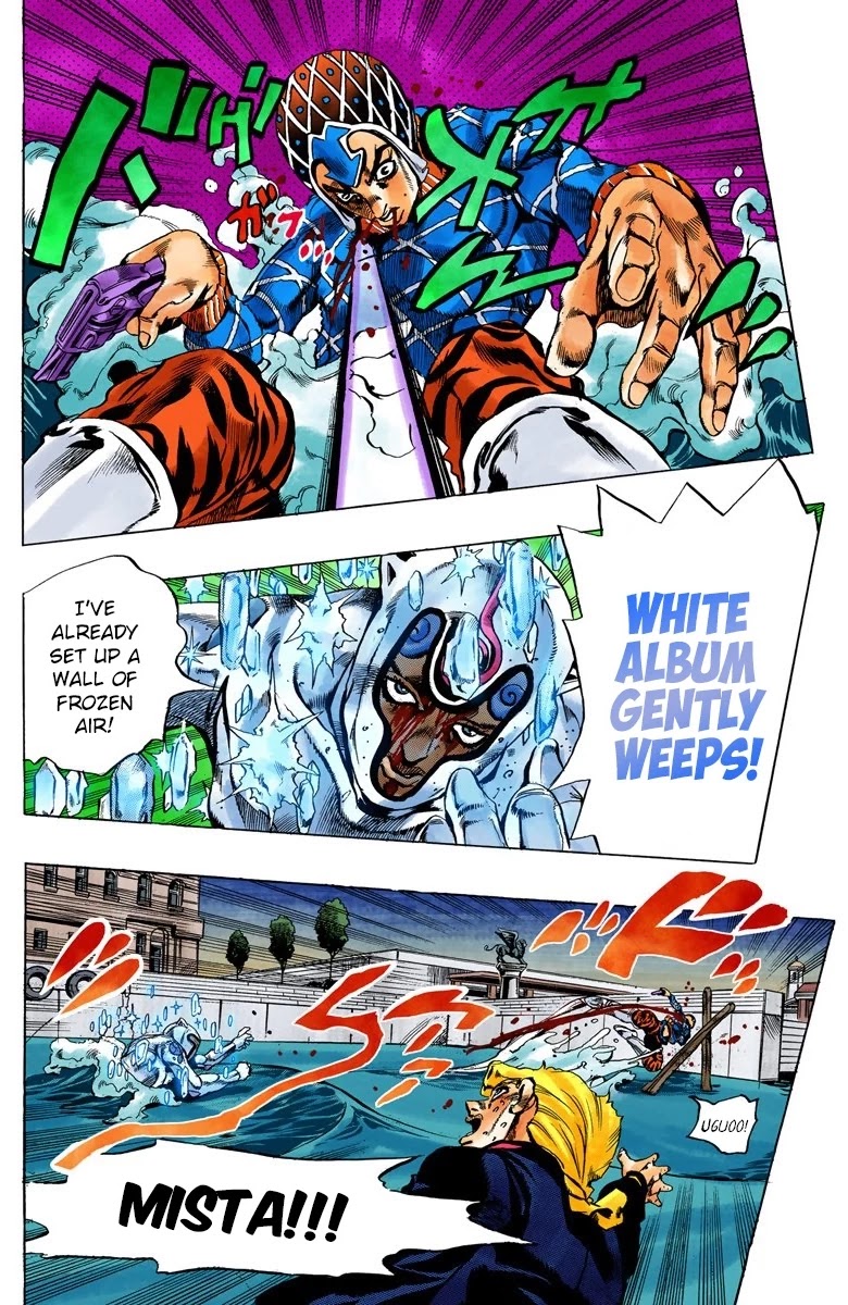 JoJo's Bizarre Adventure Part 5 - Vento Aureo (Official Colored) Chapter 74 page 15 - Chapter 74: White Album Part 5