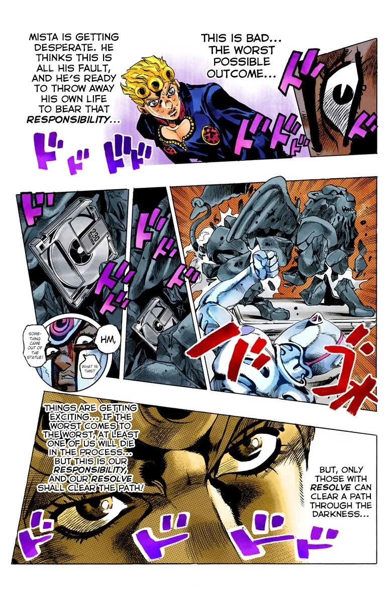 JoJo's Bizarre Adventure Part 5 - Vento Aureo (Official Colored) Chapter 74 page 18 - Chapter 74: White Album Part 5
