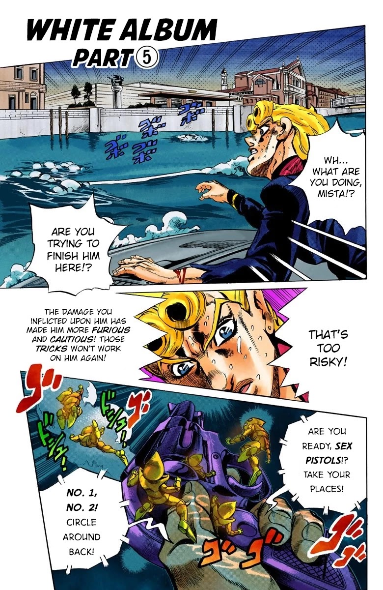 JoJo's Bizarre Adventure Part 5 - Vento Aureo (Official Colored) Chapter 74 page 2 - Chapter 74: White Album Part 5