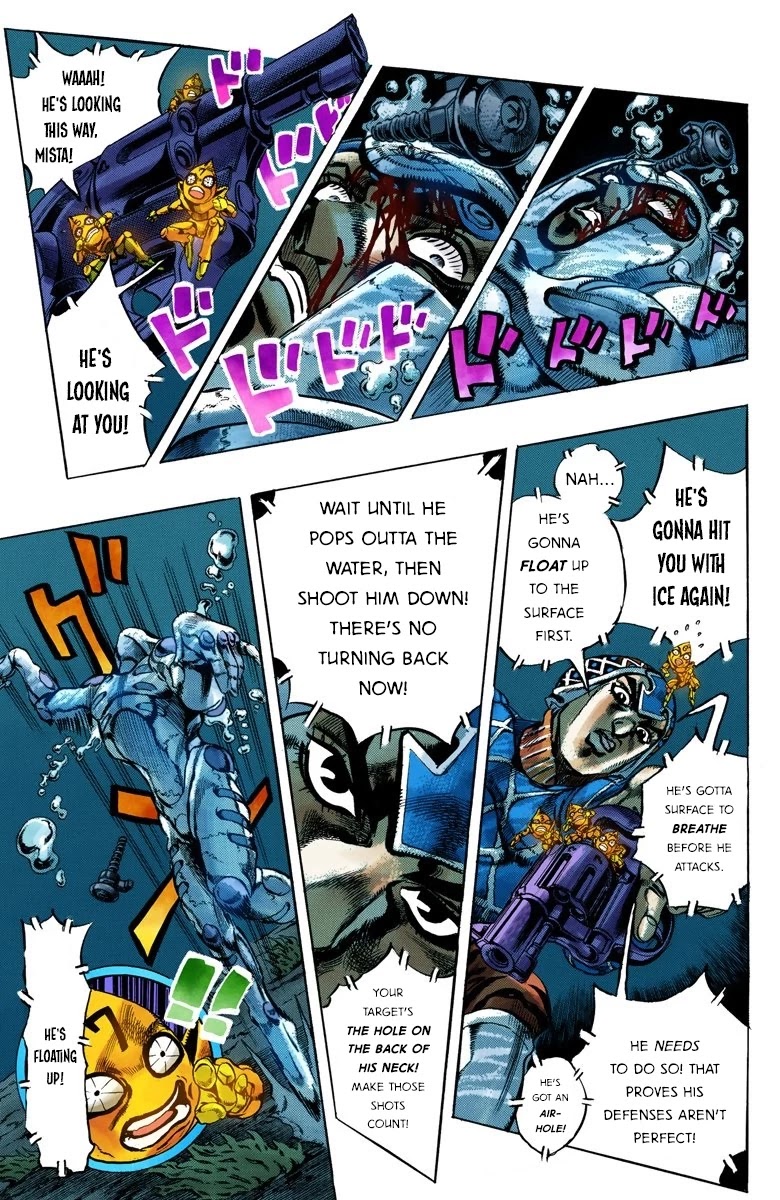JoJo's Bizarre Adventure Part 5 - Vento Aureo (Official Colored) Chapter 74 page 4 - Chapter 74: White Album Part 5