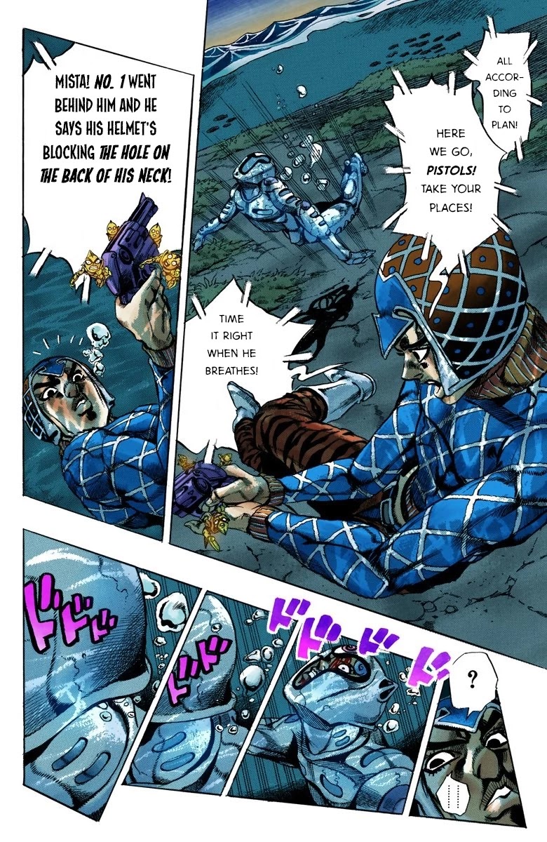 JoJo's Bizarre Adventure Part 5 - Vento Aureo (Official Colored) Chapter 74 page 5 - Chapter 74: White Album Part 5
